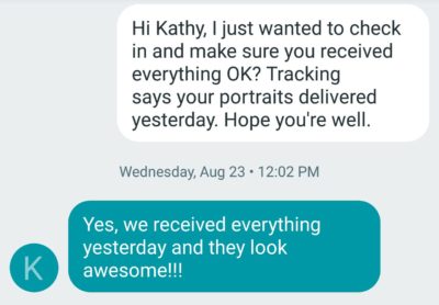 Kind Words from satisfied clients at Angela Navarette Photography