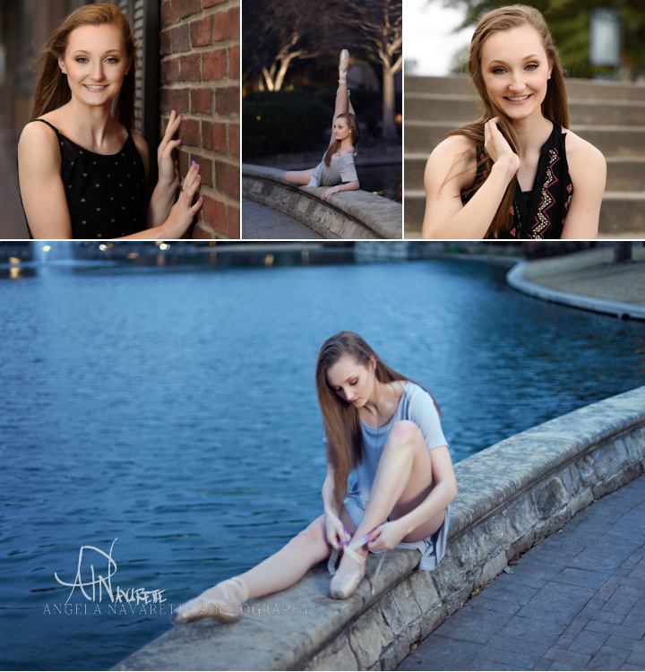 Plano Senior Portrait Session at the Shops of Legacy in Plano Texas for a Legacy Christian Academy senior girl.