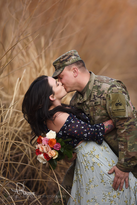 Couples Portrait Sessions Texas military style