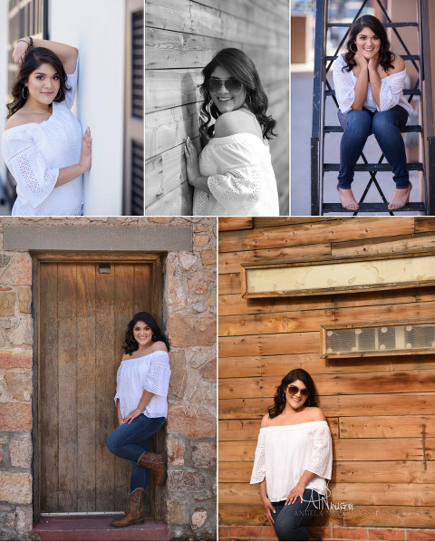 Texas Senior Pictures Session in downtown El Paso at Union Plaza
